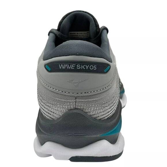 Mizuno Wave Sky 5 Women's Running Shoes Size 7.5 Gray/Aqua Removable Insoles - Picture 8 of 15